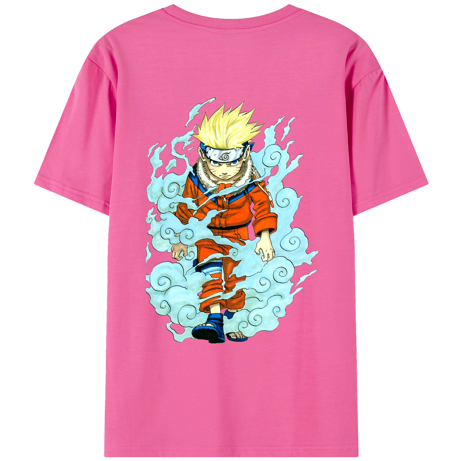 （画像用） NARUTO -ナルト- うずまき ナルト Uzumaki Naruto レディース半袖Tシャツ(バックプリント)
